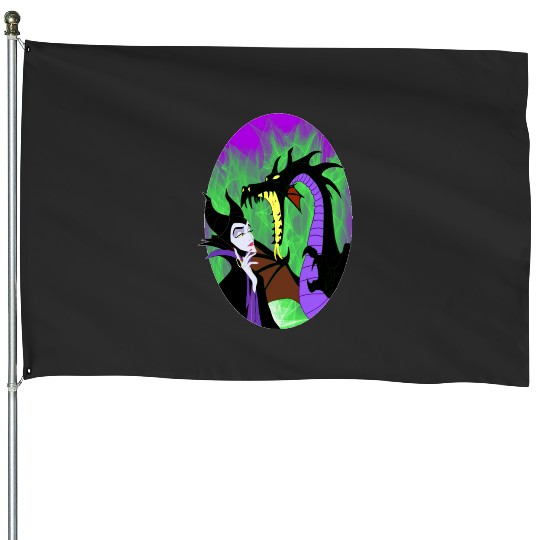 Maleficent Portrait   SALE!! : Disney Villains Maleficent , Maleficent Gift S-5XL House Flags