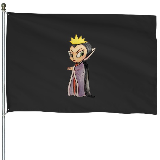 Chibi Evil Queen   SALE!! : Disney Villains Maleficent , Maleficent Gift S-5XL House Flags