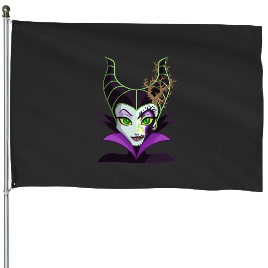 Sugar Skull Series - Dragon Queen   SALE!! : Disney Villains Maleficent , Maleficent Gift S-5XL House Flags