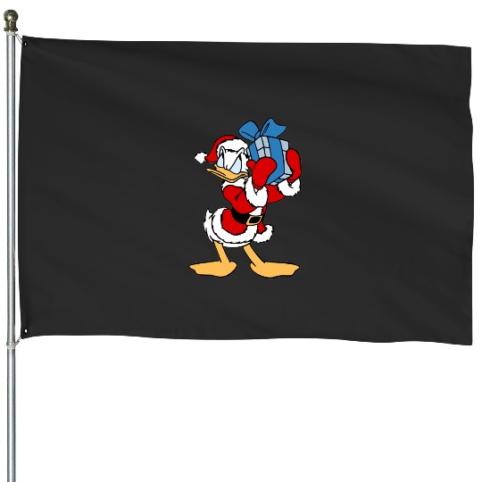 Discover Red dress duck gift blue poster  : Mickey Disney Christmas, Disney Christmas House Flags
