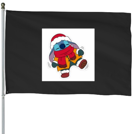 holiday happy hallowthanksmas christmas thanksgiving family  , Stitch Eras Tour , Stitch Shirt, Disney Land Lilo and Stitch House Flags