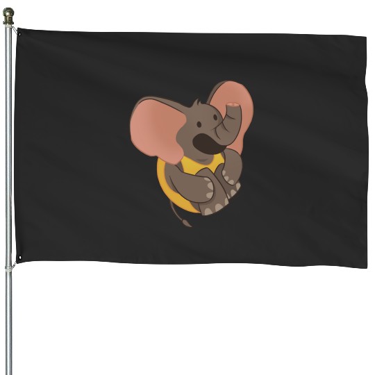 Discover little elephant Tote Bag: Disney Elephant Dumbo, Dumbo House Flags