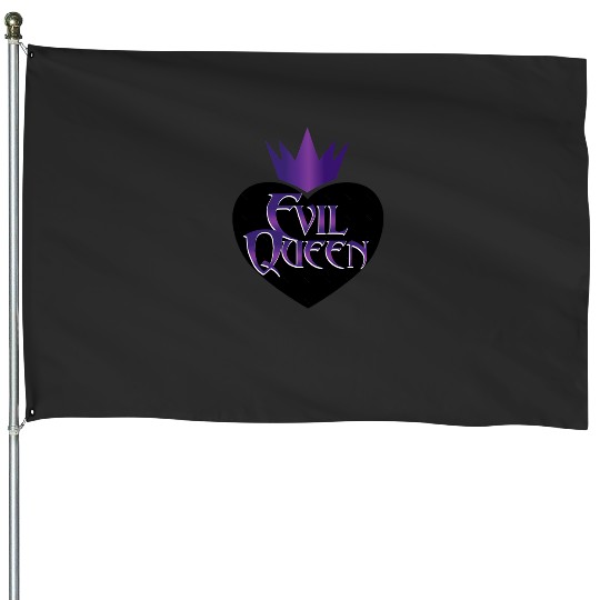 Evil Queen Crown Black Heart Cool Halloween Gift Lady Boss Gift   SALE!! : Disney Villains Maleficent , Maleficent Gift S-5XL House Flags