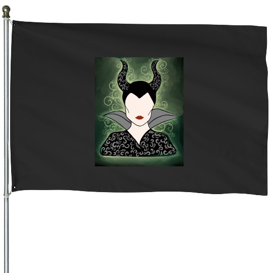 Maleficent Pop-Art   SALE!! : Disney Villains Maleficent , Maleficent Gift S-5XL House Flags