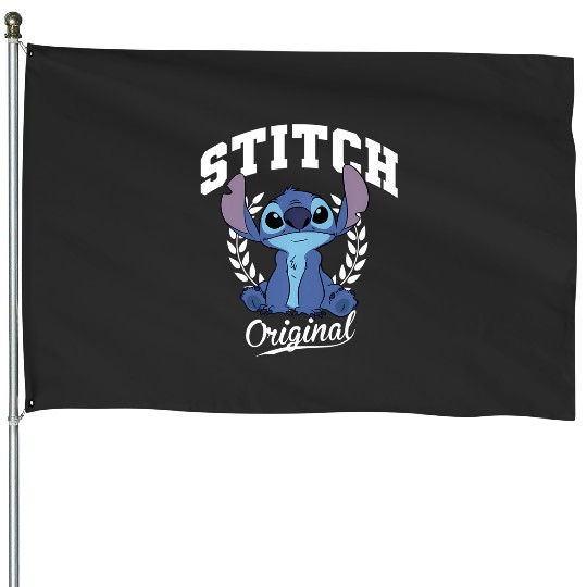 Disney Lilo Stitch Original Sitting House Flags