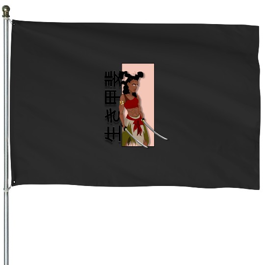 Red Chinese Dragon fighting a Beautiful Girl Sticker: Disney Mulan Anime Mushu, Mulan and Mushu House Flags