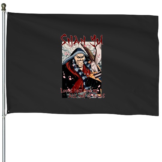 Black Cat Japanese Assassin Ninja - Armored Samurai Feline Graphic  Dress: Disney Mulan Anime Mushu, Mulan and Mushu House Flags