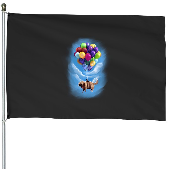 Disney Pixar Up Dug Balloon Floating House Flags