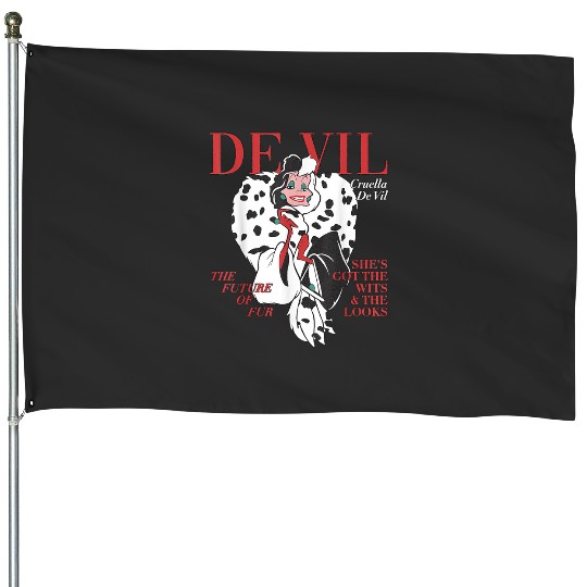 Vintage Cruella De Vil Gift Movie Fans   SALE!! : Disney Villains Maleficent , Maleficent Gift S-5XL House Flags