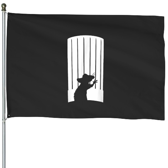 Disney and Pixars Ratatouille Chef Hat Remy Silhouette House Flags