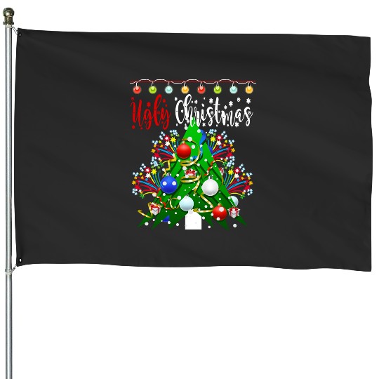 Ugly Christmas Tree Light Sweater Gifts  : Mickey Disney Christmas, Disney Christmas House Flags