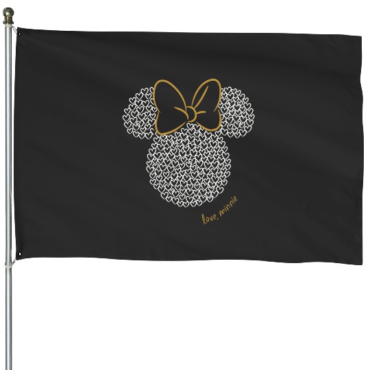 Discover Disney Mickey and Friends Minnie Doodle Love Ears House Flags