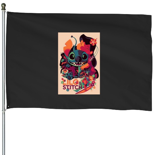 Lilo Amp Stitch Gamer Glitch Headset And Controller  , Stitch Eras Tour , Stitch Shirt, Disney Land Lilo and Stitch House Flags