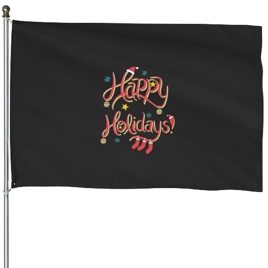 Discover Happy Holidays Black Background  : Mickey Disney Christmas, Disney Christmas House Flags