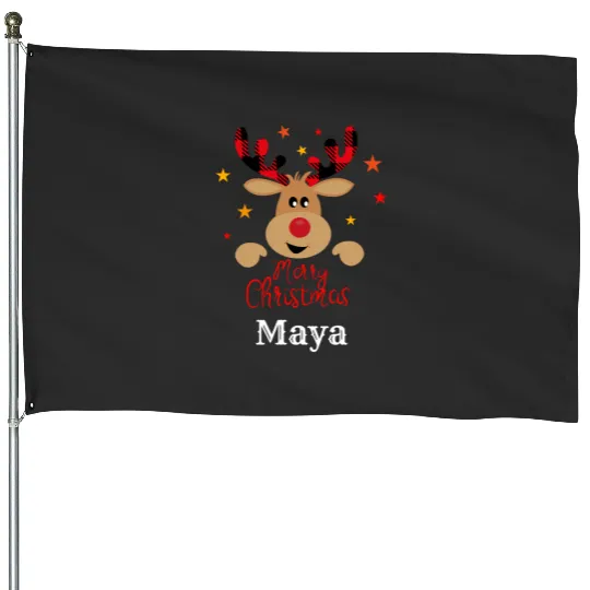 Mery Christmas Maya  : Mickey Disney Christmas, Disney Christmas House Flags