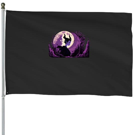 Discover Twilight Moon Purple Maleficent anime   SALE!! : Disney Villains Maleficent , Maleficent Gift S-5XL House Flags