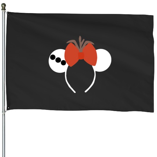 Discover Snowman Ears  : Mickey Disney Christmas, Disney Christmas House Flags