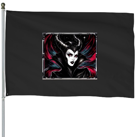 Gothic Mistresss  Evil   SALE!! : Disney Villains Maleficent , Maleficent Gift S-5XL House Flags