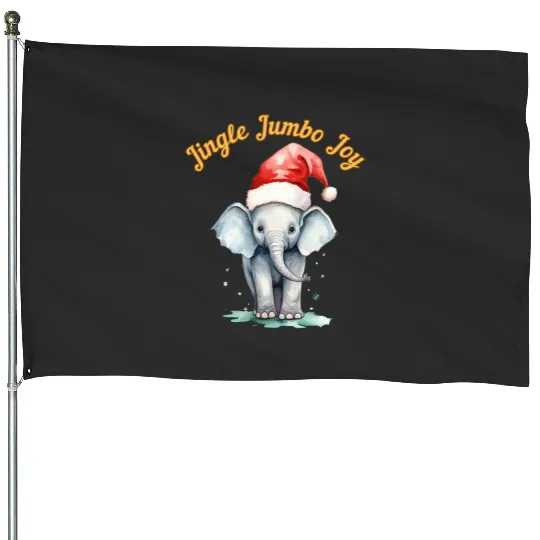 Discover Jingle Jumbo Joy. elephant lover  , Disney Elephant Dumbo Christmas , Dumbo Christmas House Flags