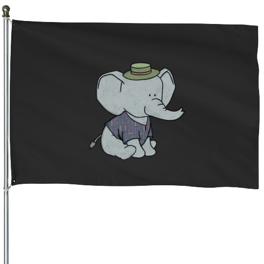 Discover Elliott The Elephant Cute Animal Print Sticker: Disney Elephant Dumbo, Dumbo House Flags