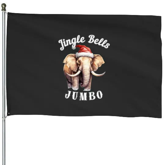 Discover Jingle Bells Jumbo. surreal elephant  , Disney Elephant Dumbo Christmas , Dumbo Christmas House Flags