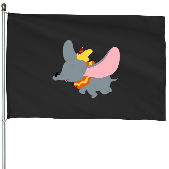 Discover have you ever seen an elephant fly Sticker, Disney Elephant Dumbo Christmas , Dumbo Christmas House Flags