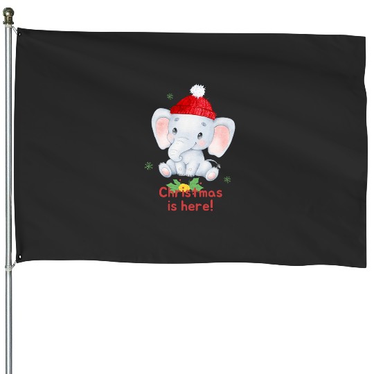 Discover Christmas is here cute Sticker, Disney Elephant Dumbo Christmas , Dumbo Christmas House Flags