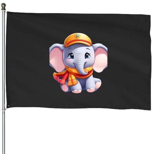 Discover Cute cool elephant  : Disney Elephant Dumbo, Dumbo House Flags