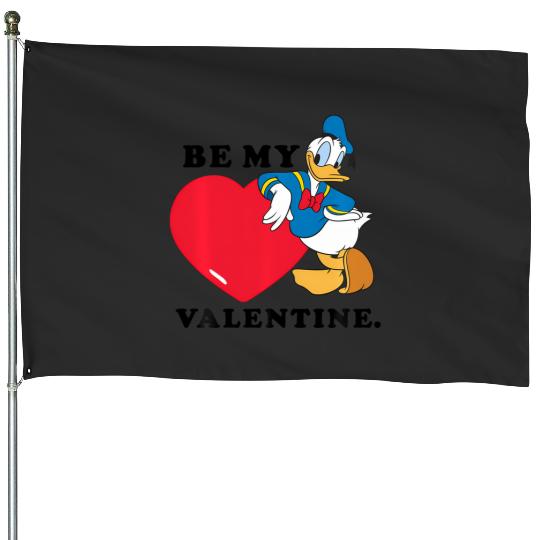 Disney Be My Valentine Donald Duck House Flags