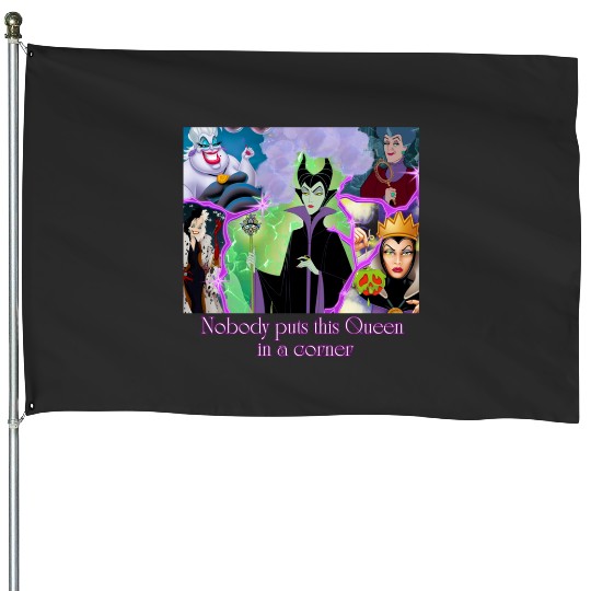 Evil Queen Not in a Corner   SALE!! : Disney Villains Maleficent , Maleficent Gift S-5XL House Flags