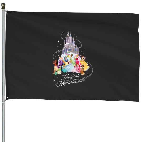 Discover Disney Princess Winter Holiday Castle Magical Memories 2024 House Flags