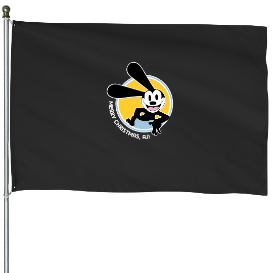 Oswald The Lucky Rabbit  Guys Hanging Porcelain Ornament I Love This Round Round For Men Christmas Tree  : Mickey Disney Christmas, Disney Christmas House Flags