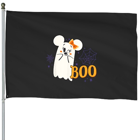 Discover Disney Minnie Mouse Cute Little  Boo Halloween House Flags