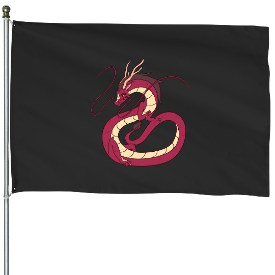 Dragon Japan  : Disney Mulan Anime Mushu, Mulan and Mushu House Flags