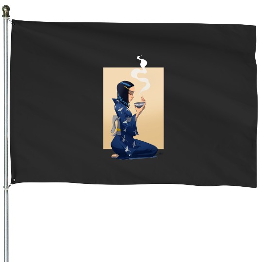 Sorsuke Sticker1: Disney Mulan Anime Mushu, Mulan and Mushu House Flags