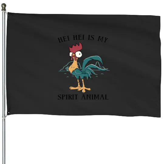 Disney Moana Hei Hei Is My Spirit Animal Portrait Long Sleeve T-Shirt House Flags