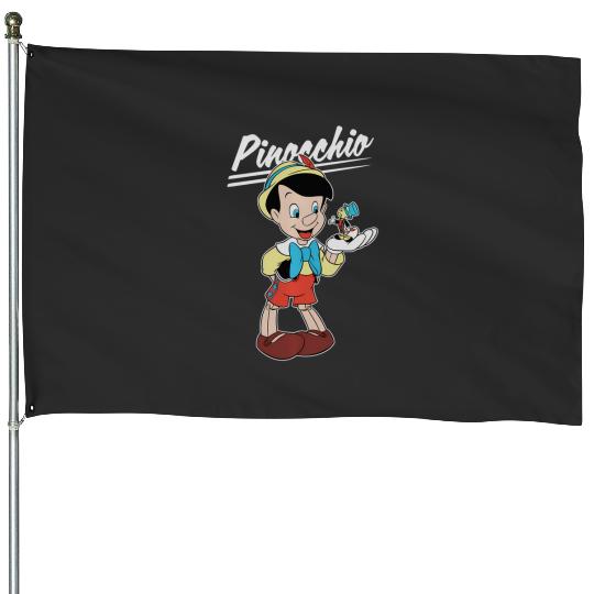 Discover Disney Pinocchio And Jiminy Cricket House Flags