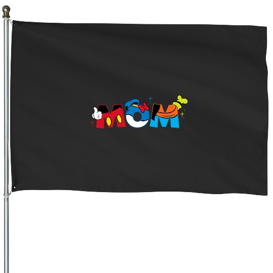 Discover Disney Mickey Mouse and Friends Mom Mother’s Day Birthday House Flags