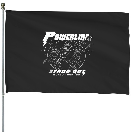 Disney A Goofy Movie Powerline World Tour Outline Poster Tank Top House Flags