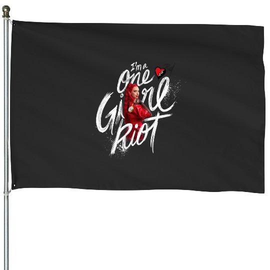 Disney Descendants The Rise Of Red I'm A One Girl Riot Red House Flags