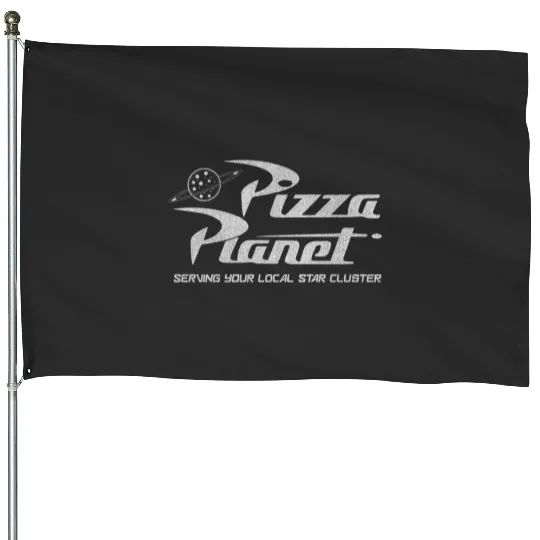 Disney Pixar Toy Story Pizza Planet Distressed Logo Hoodie House Flags