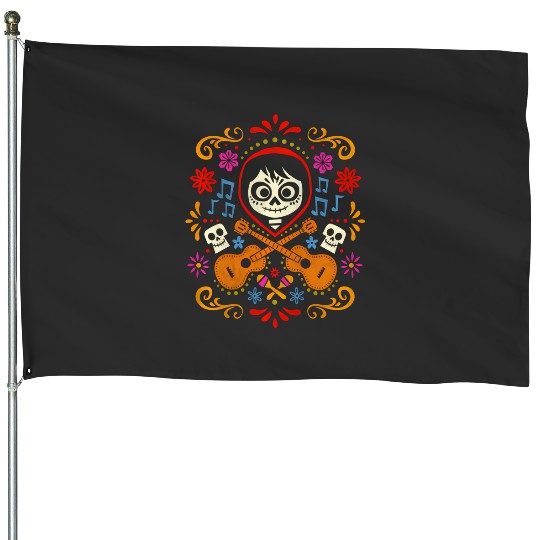 Discover Disney Pixar Coco Musical Miguel House Flags