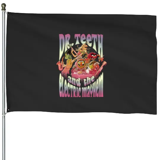 Disney The Muppets Dr. Teeth And The Electric Mayhem House Flags