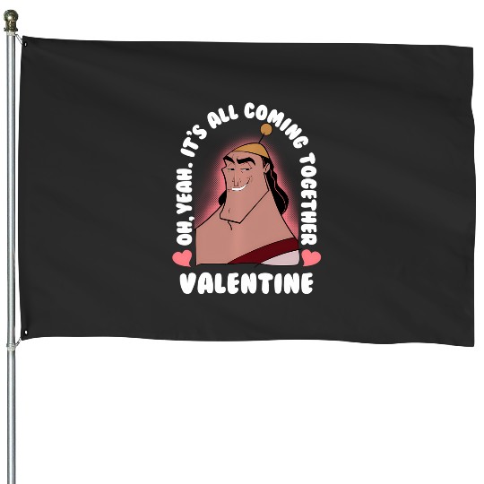 Discover Disney The Emperor'S New Groove Valentine'S Day Krock Love House Flags
