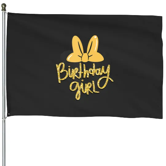 Discover Disney Minnie Mouse Birthday Girl Gold Colorpop Tank Top House Flags