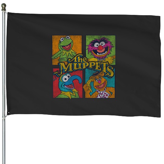 Disney Muppets Group Shot Box Up House Flags