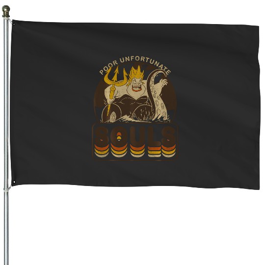 Disney Villains Ursula Poor Unfortunate Souls Retro House Flags