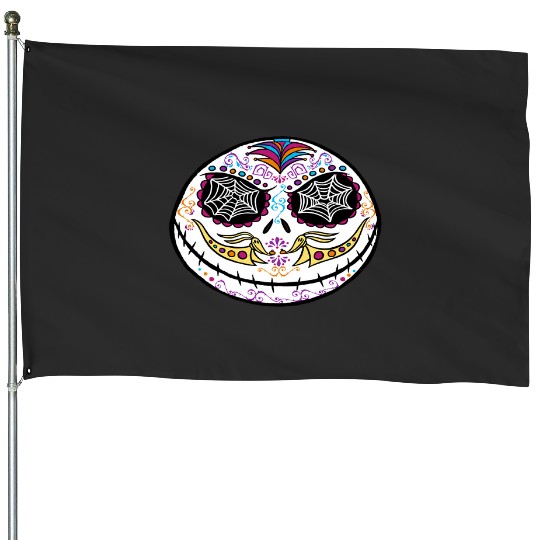 Discover Disney The Nightmare Before Christmas Jack Sugar Skull Long Sleeve T-Shirt House Flags
