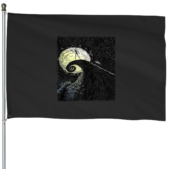 Discover Disney The Nightmare Before Christmas Spiral Hill Portrait Tank Top House Flags