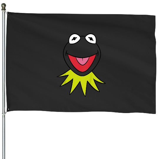 Kids Disney The Muppets Kermit Frog Happy Big Face Toddler House Flags
